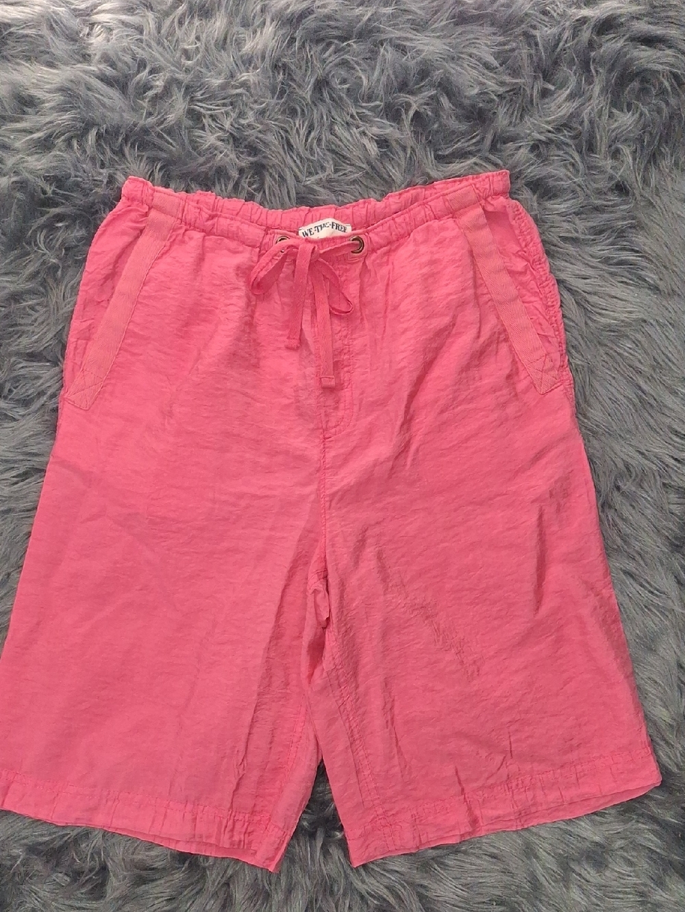 Free People Women’s Pink Drawstring Lounge Shorts